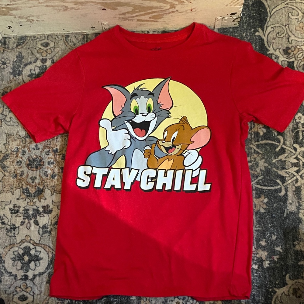 Tom and Jerry Kids Red T-Shirt